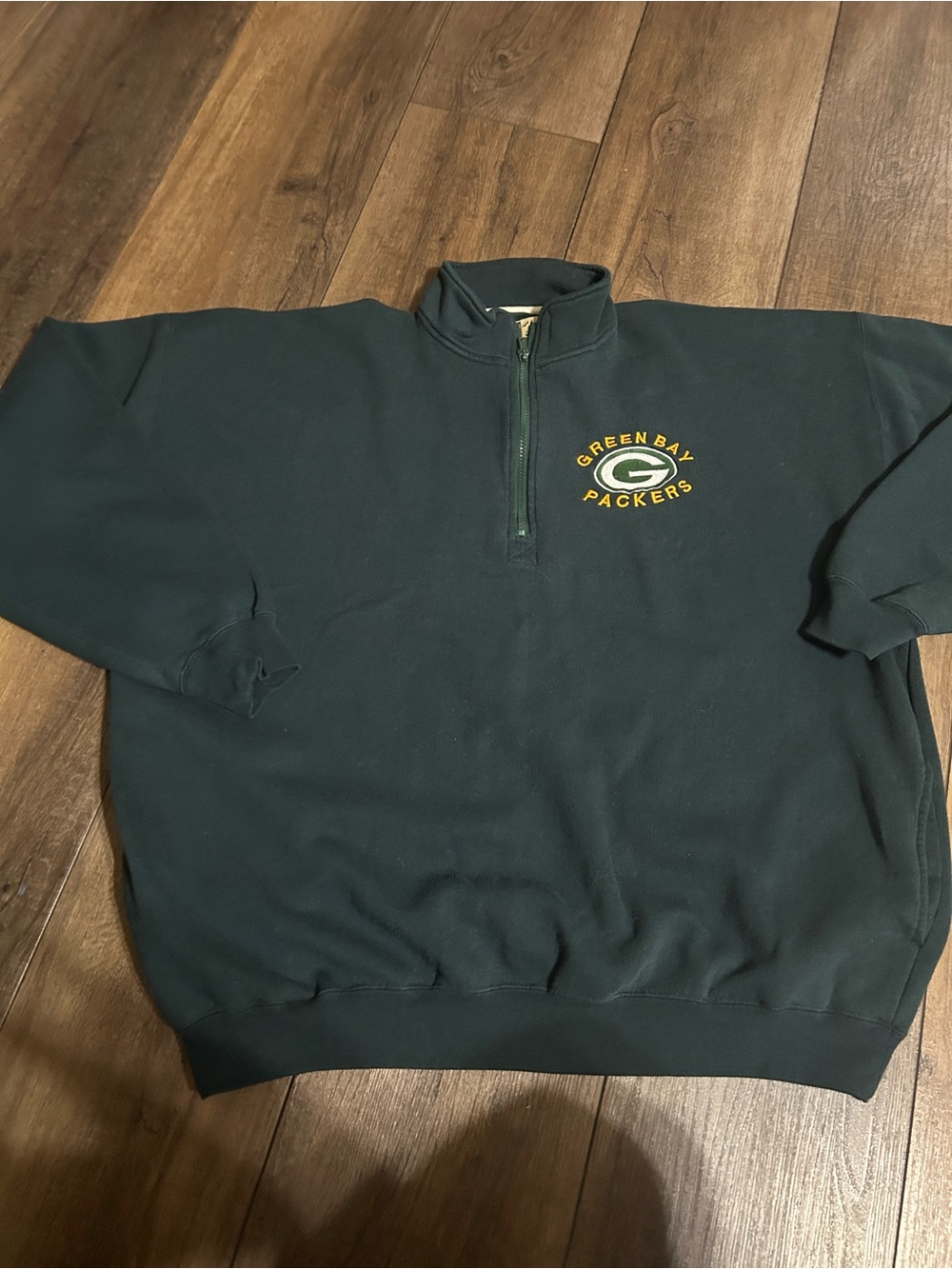 VTG Snowshoe Thompson Green Bay Packers 1/4 Zip Pullover